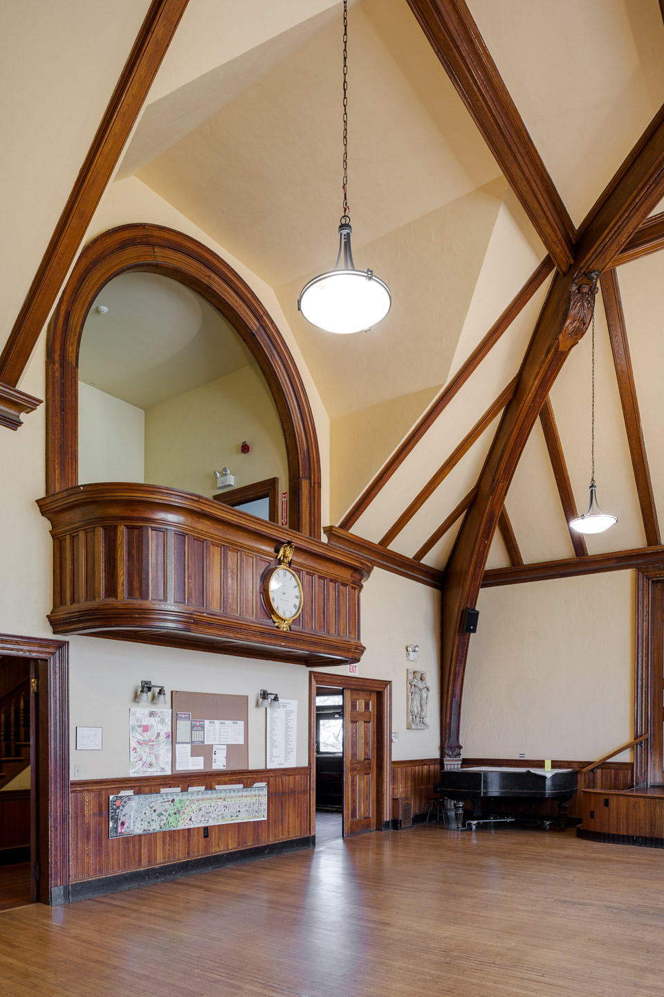 a view of the Main Hall, including the balcony