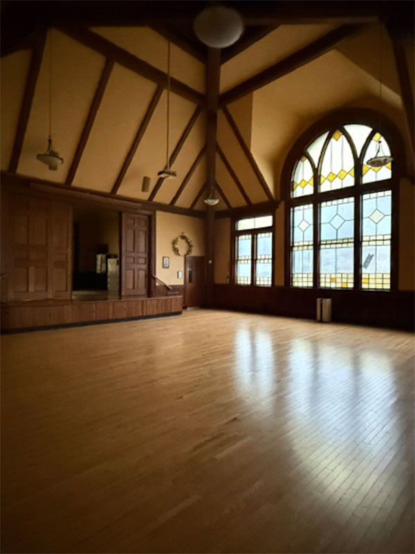 the Main Hall in the Parish Hall at First Church in JP